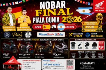 TDM Honda Way Jepara Sukses Gelar Nobar Final Piala Dunia 2026, Dimeriahkan Live Musik dan UMKM Lokal